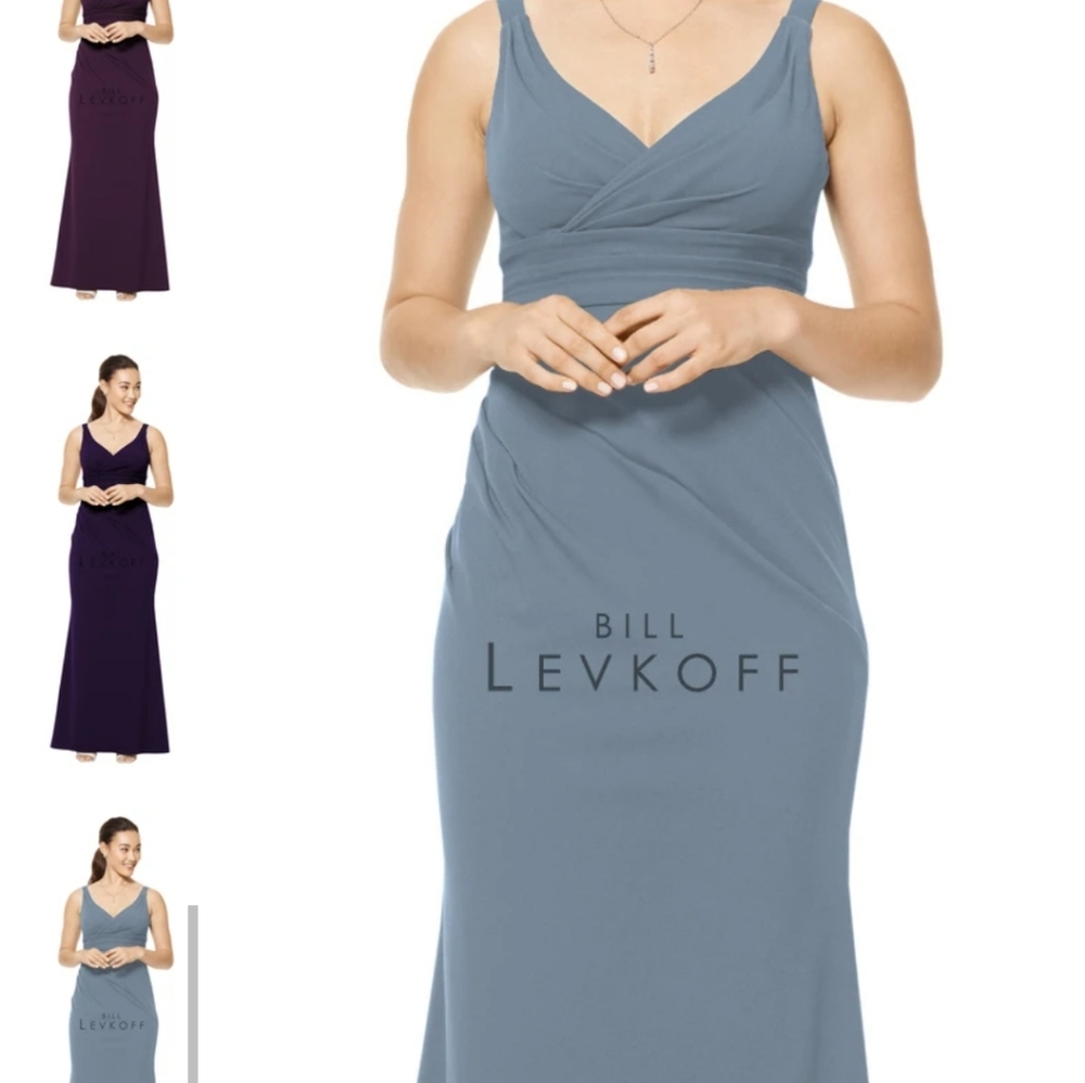 Bill Levkoff Stretch Crepe Bridesmaid Dress